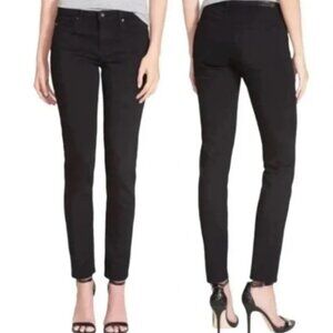 AG Adriano Goldschmied The Stilt Cigarette Leg Chino Jeans Women's 30R Black